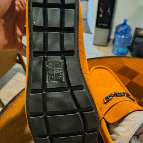 Coach Men’s Suede C-Link Driver Loafers – Burt Orange Size 13 - Picture 4 of 4